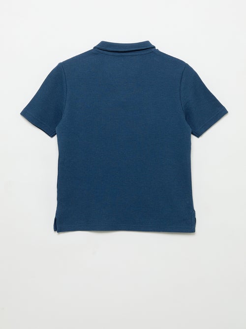 Polo in tessuto a nido d'ape - Kiabi