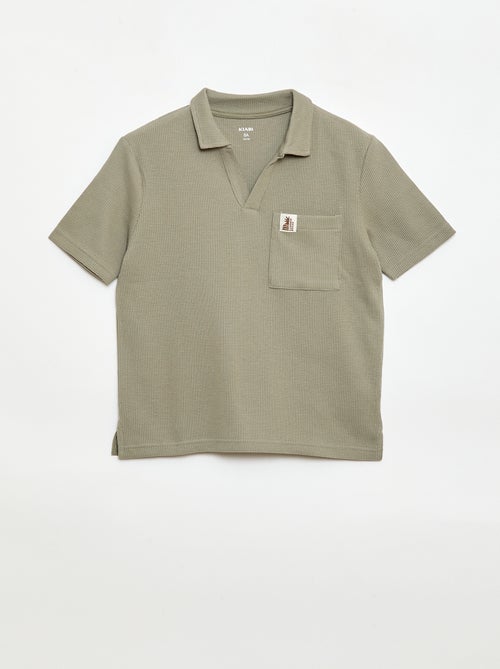 Polo in tessuto a nido d'ape - Kiabi