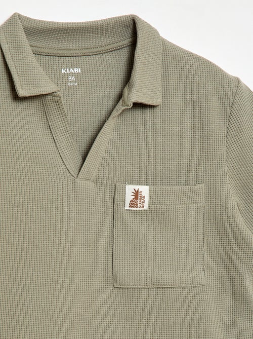 Polo in tessuto a nido d'ape - Kiabi