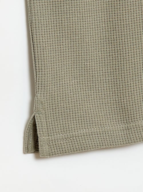 Polo in tessuto a nido d'ape - Kiabi