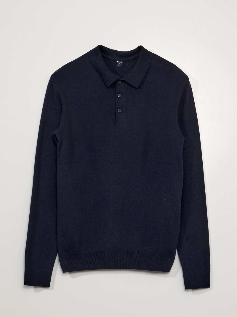 Polo in tessuto felpato BLU - Kiabi