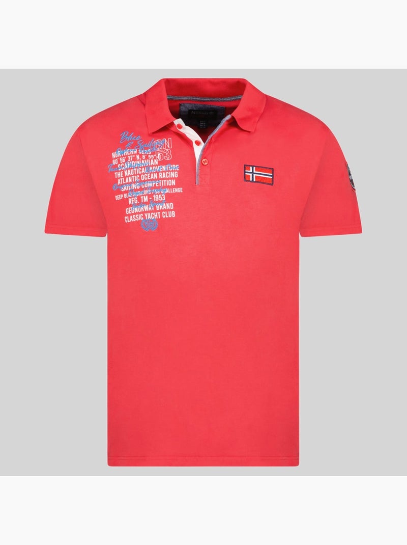 Polo kancre – geographical norway Rosso - Kiabi