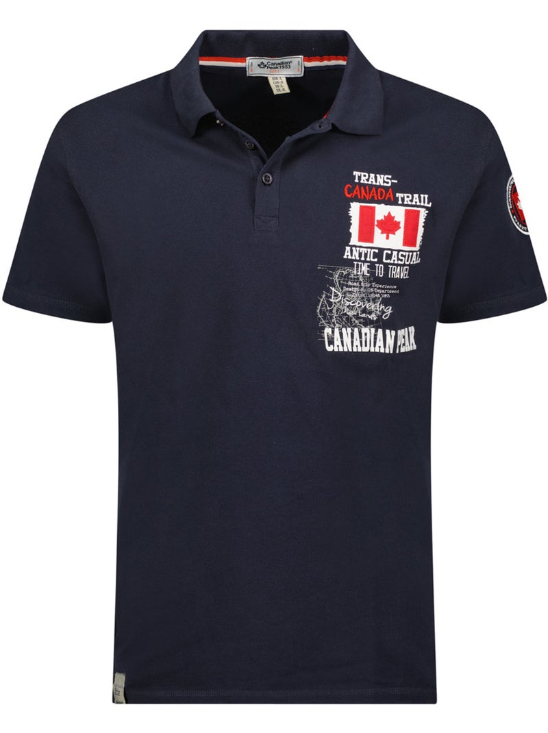 Polo kantrail – canadian peak Blu marino - Kiabi