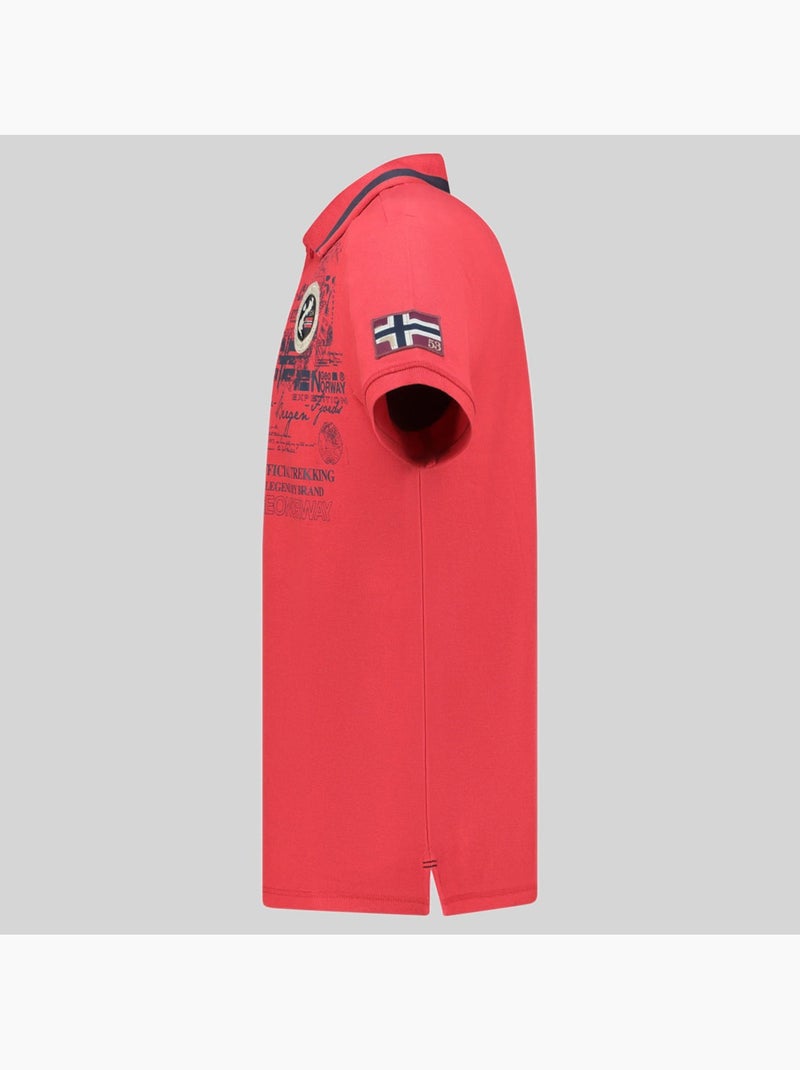 Polo karuen – geographical norway Rosso - Kiabi