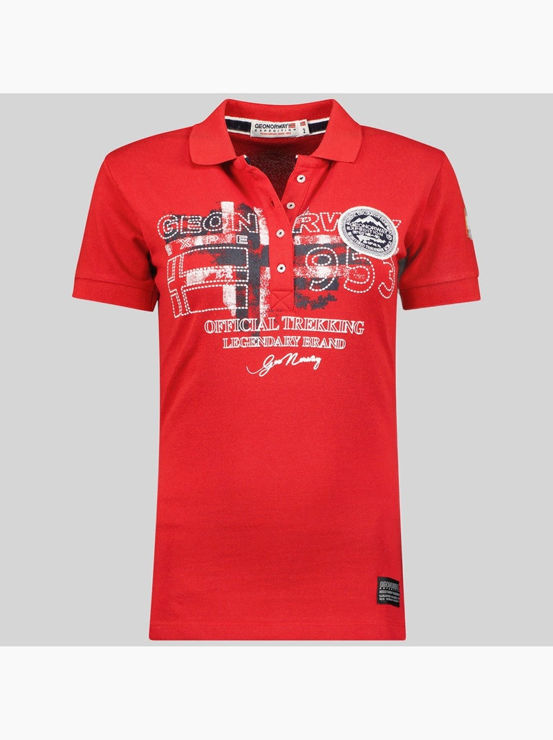 Polo kerry – geographical norway Rosso - Kiabi