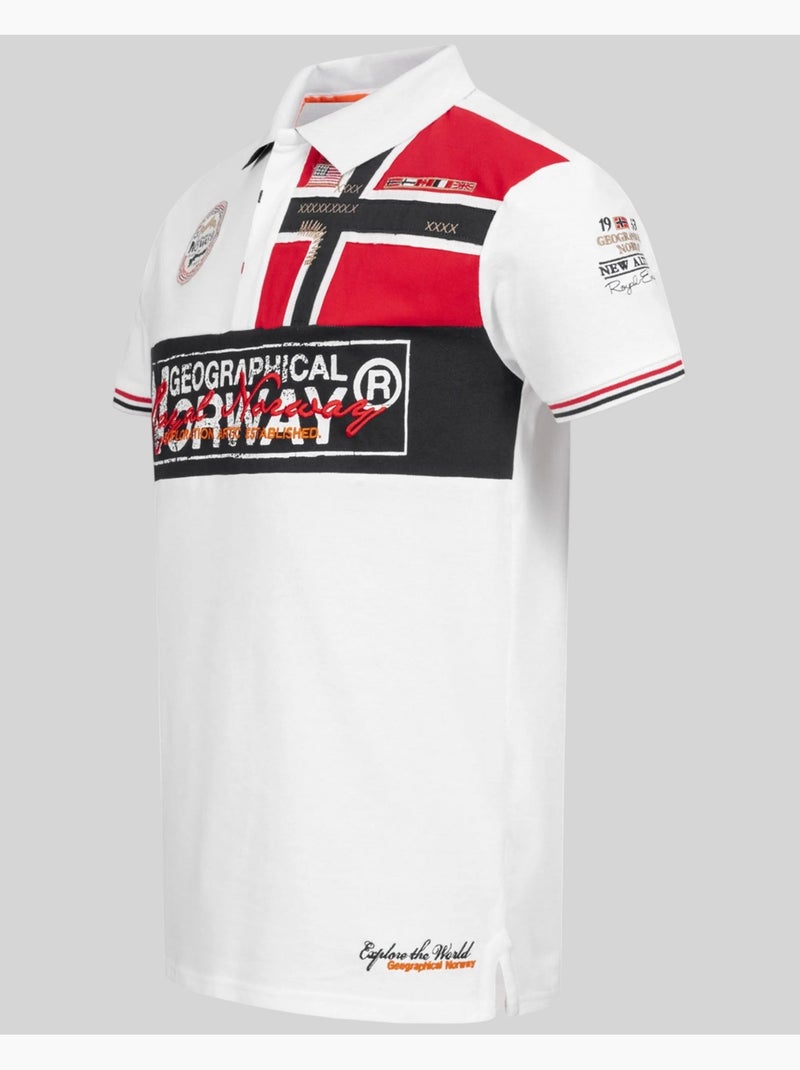 Polo kidney – geographical norway Bianco - Kiabi