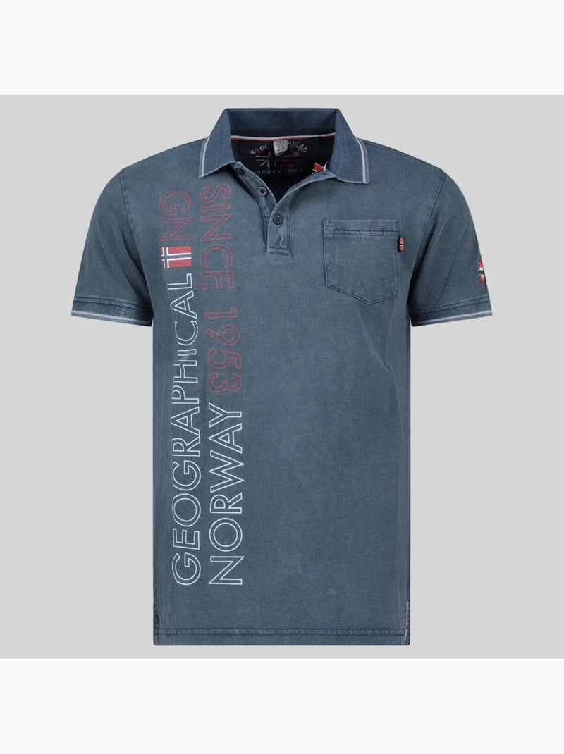 Polo konakri – geographical norway Blu marino - Kiabi