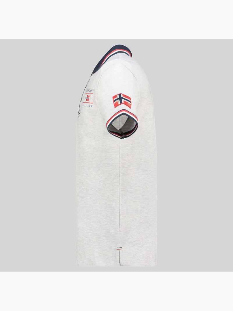 Polo konbustyble – geographical norway Grigio chiaro - Kiabi