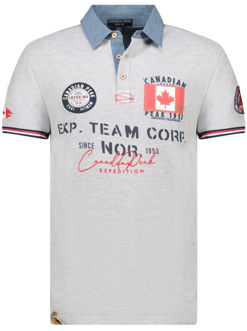 Polo kopteak – canadian peak Grigio chiaro - Kiabi