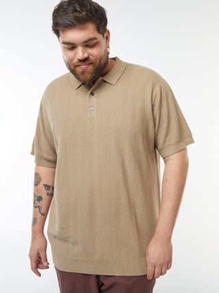 Polo lavorato a maglia Maniche courtes
