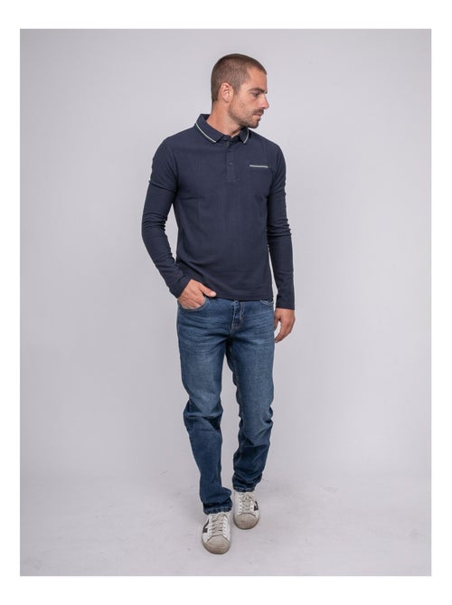 Polo maglia herringbone PASTITCH - Kiabi
