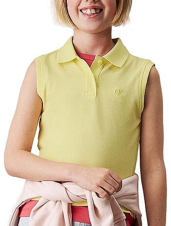 Polo Manica Corta Calvin Klein Jeans per Bambina