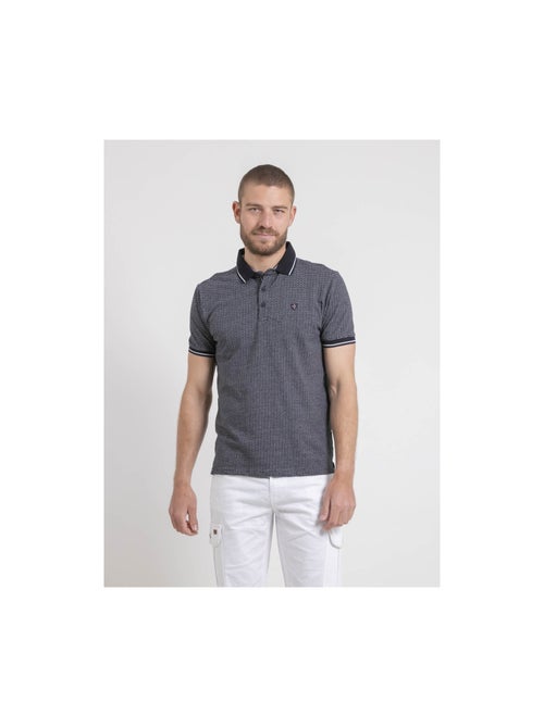 Polo maniche corte puro cotone a motivi PIGUMAX - Kiabi