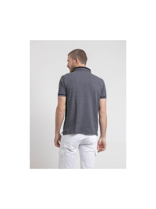 Polo maniche corte puro cotone a motivi PIGUMAX - Kiabi