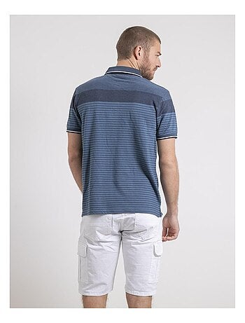 Polo maniche corte puro cotone a righe PIWENING