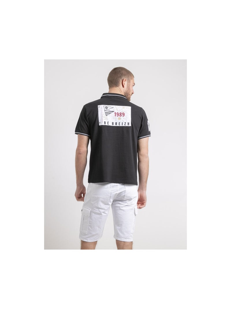 Polo maniche corte puro cotone PAHDU Nero - Kiabi