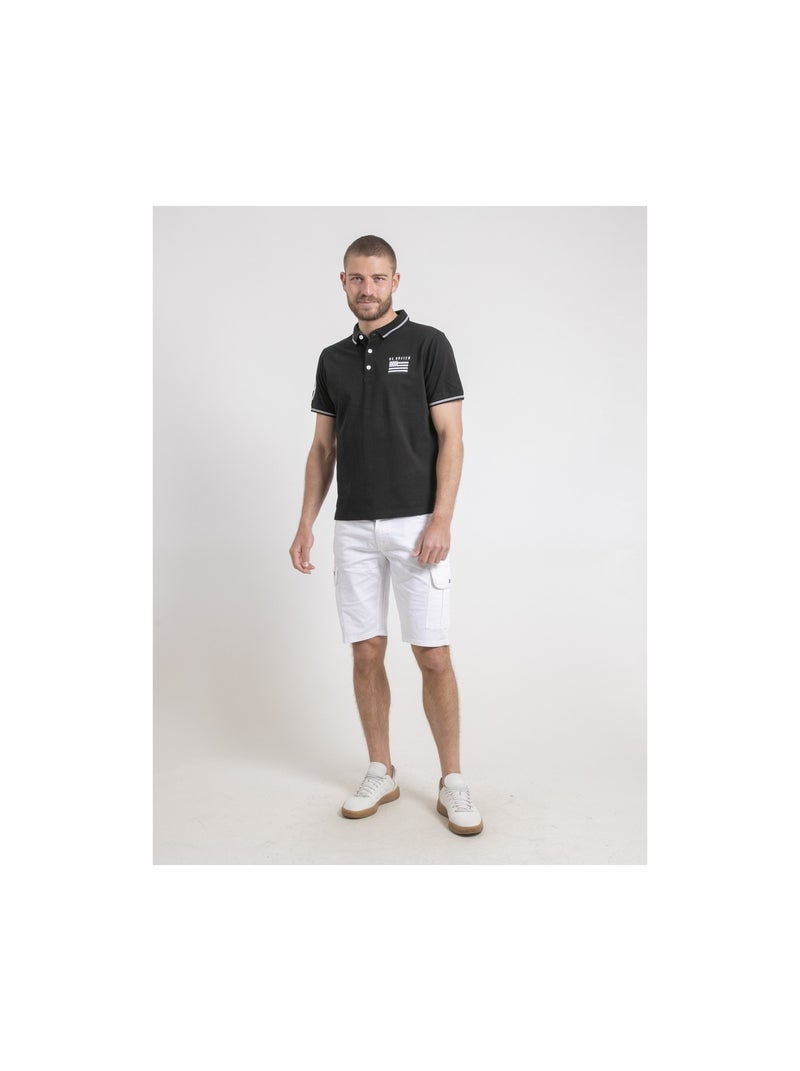 Polo maniche corte puro cotone PAHDU Nero - Kiabi