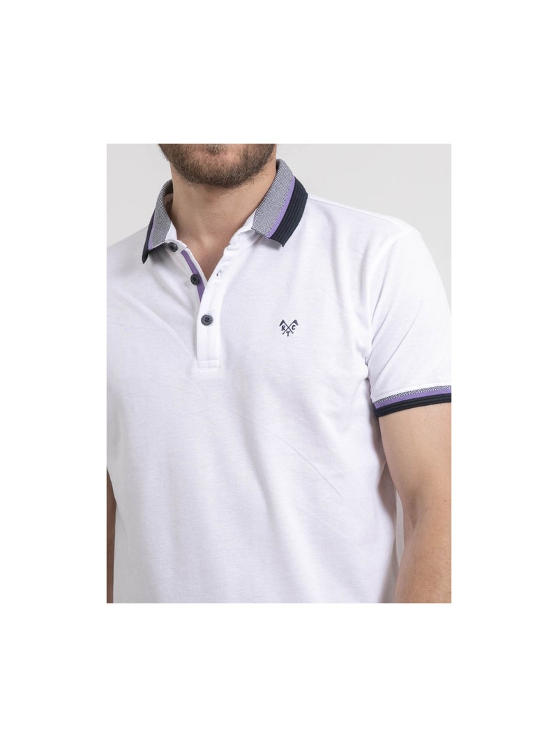Polo maniche corte puro cotone PEPANOLO Bianco - Kiabi