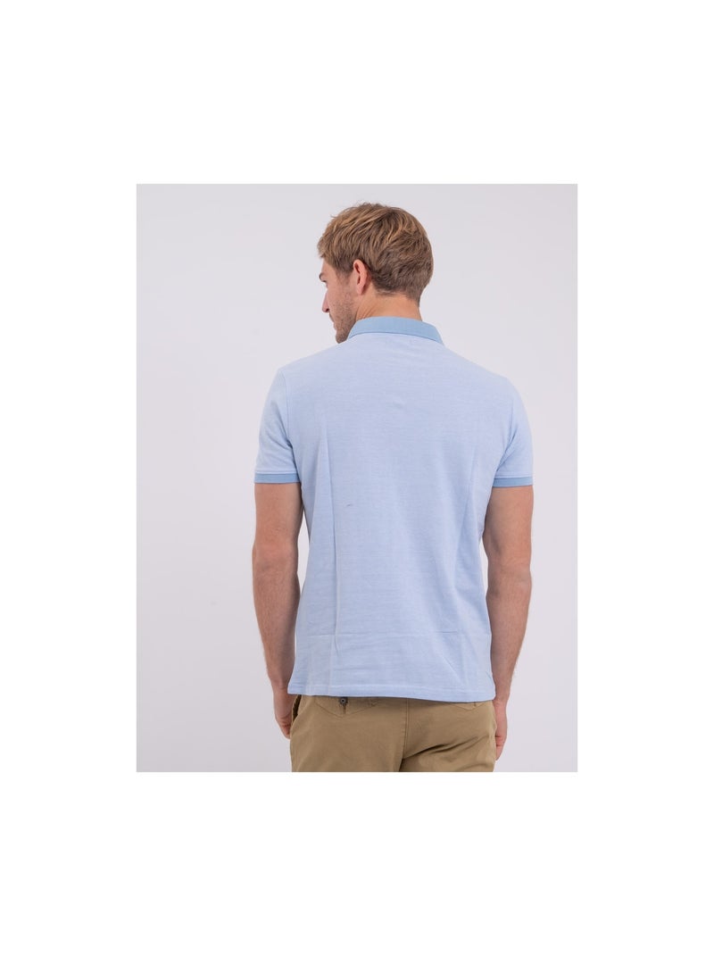 Polo maniche corte puro cotone PIKTO Blu - Kiabi