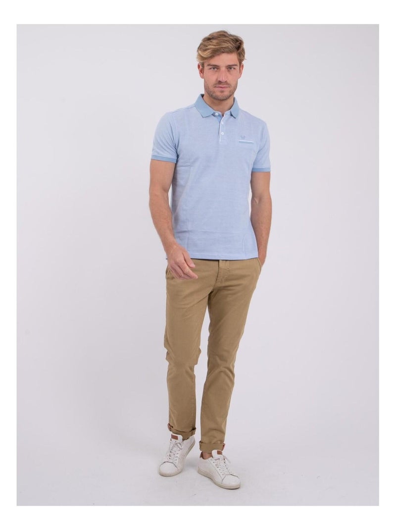 Polo maniche corte puro cotone PIKTO Blu - Kiabi