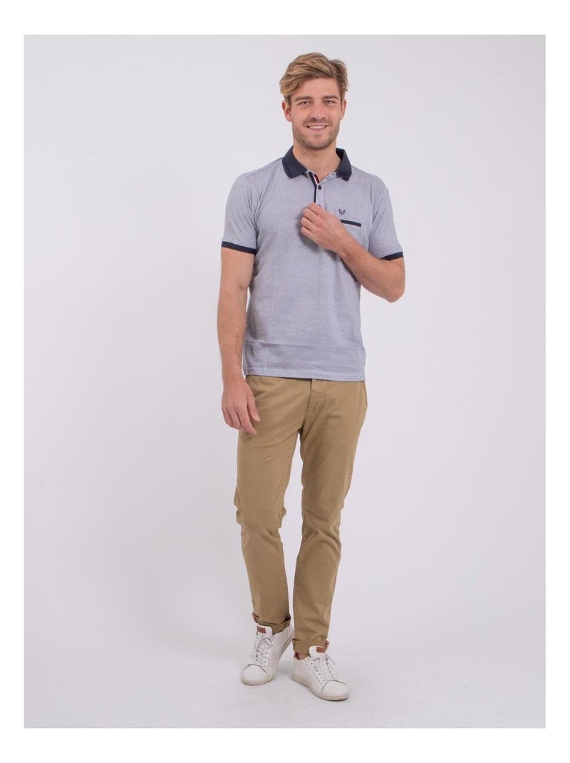 Polo maniche corte puro cotone PIVOLKAN Blu marino - Kiabi