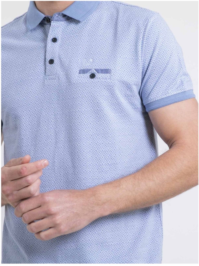 Polo maniche corte puro cotone POULOUKA Blu marino - Kiabi