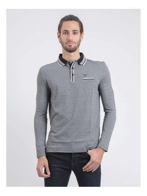 Polo maniche lunghe puro cotone PAMELVINE - Kiabi Polo maniche lunghe puro cotone PAMELVINE - Kiabi