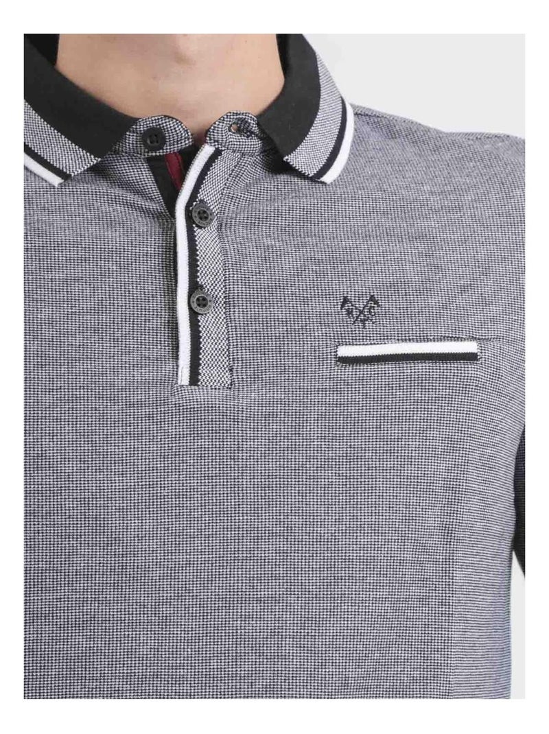 Polo maniche lunghe puro cotone PAMELVINE Nero - Kiabi