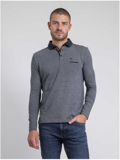 Polo maniche lunghe puro cotone PIVALMOX - Kiabi Polo maniche lunghe puro cotone PIVALMOX - Kiabi
