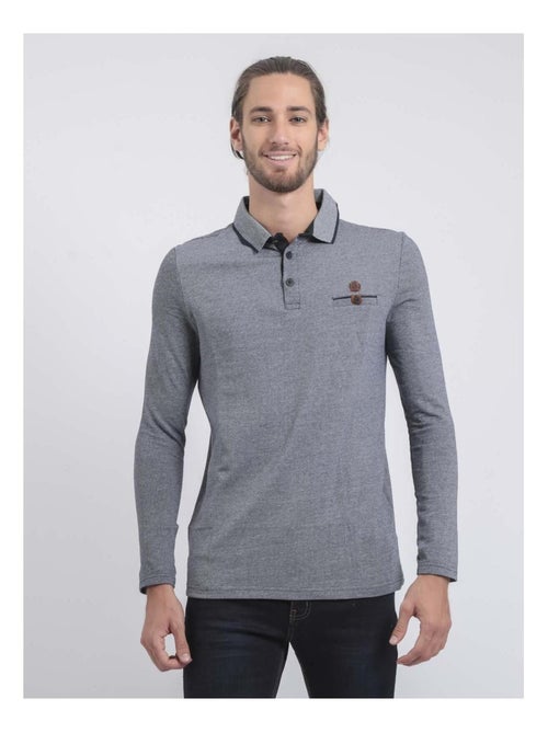 Polo maniche lunghe puro cotone PIWANGA - Kiabi Polo maniche lunghe puro cotone PIWANGA - Kiabi