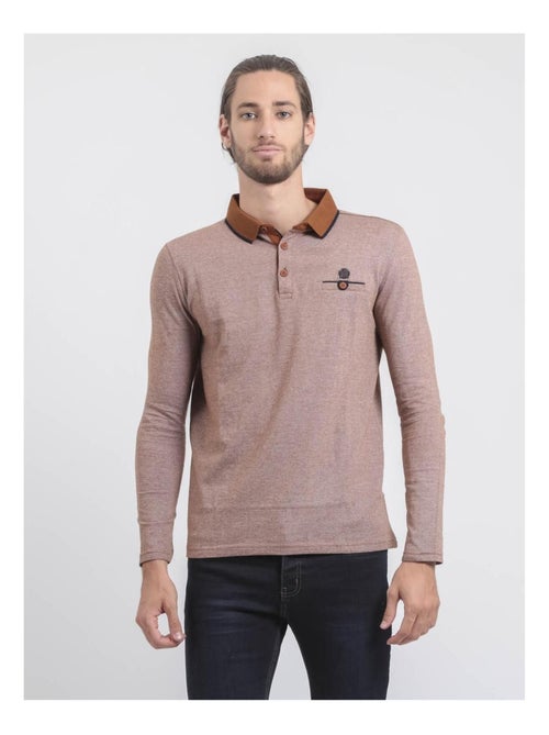 Polo maniche lunghe puro cotone PIWANGA - Kiabi