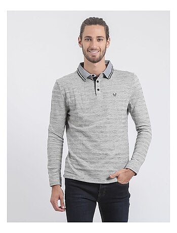 Polo maniche lunghe puro cotone PLAMOTO
