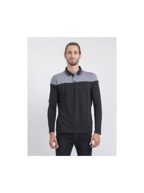 Polo maniche lunghe puro cotone POGAME - Kiabi Polo maniche lunghe puro cotone POGAME - Kiabi