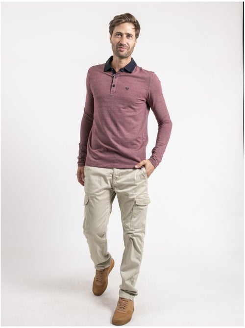 Polo maniche lunghe puro cotone POUMIX - Kiabi