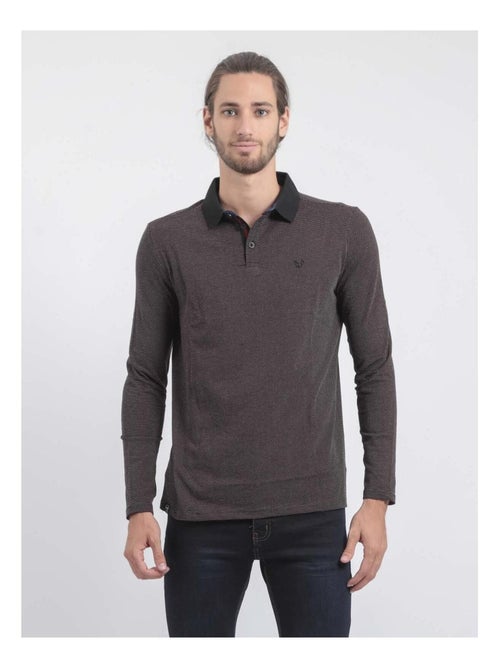 Polo maniche lunghe puro cotone PRALONG - Kiabi