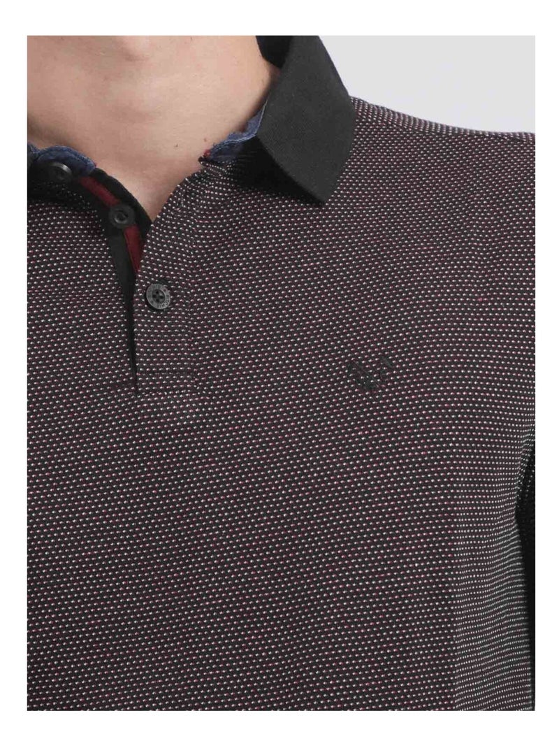 Polo maniche lunghe puro cotone PRALONG Nero - Kiabi