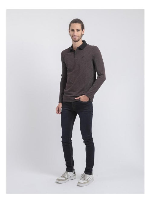 Polo maniche lunghe puro cotone PRALONG - Kiabi