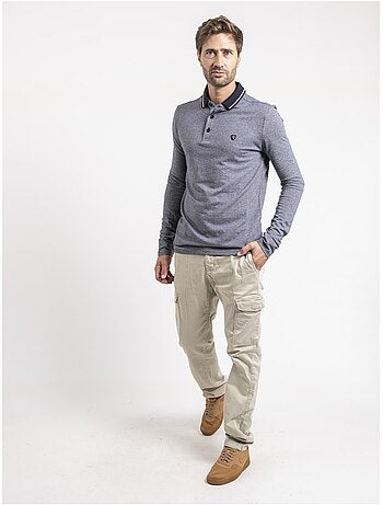 Polo maniche lunghe puro cotone PYTHON