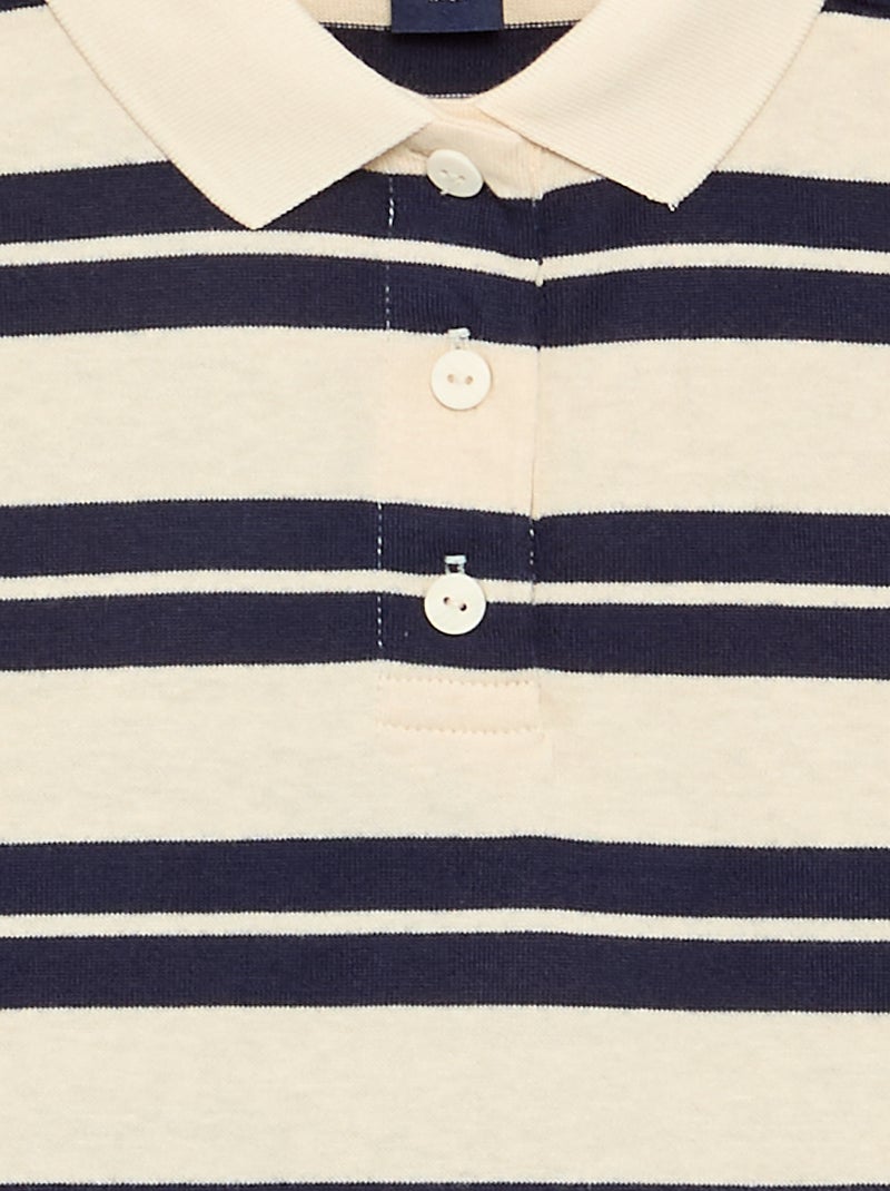 Polo oversize a righe Blu - Kiabi