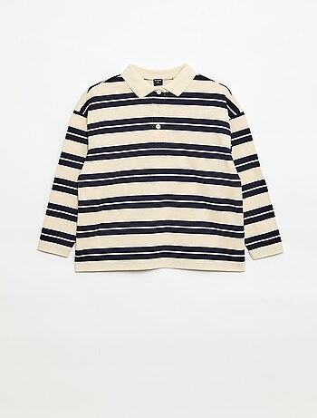Polo oversize a righe