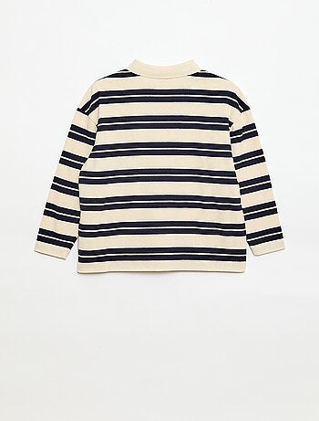 Polo oversize a righe