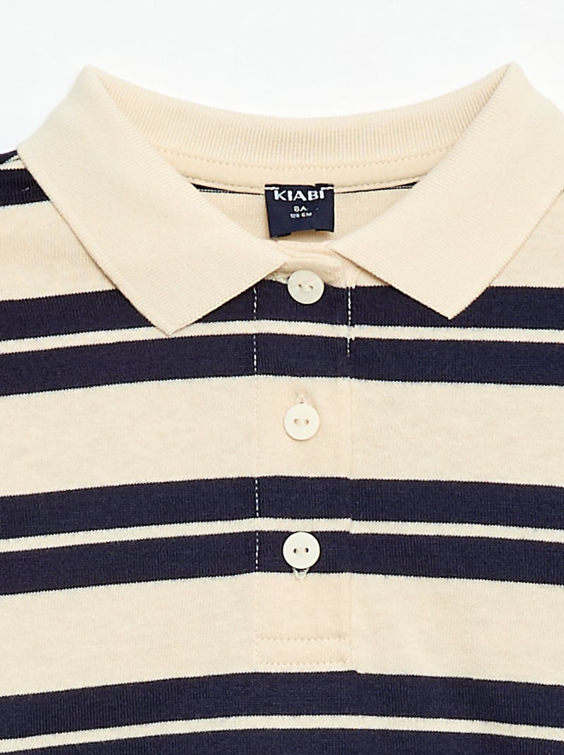 Polo oversize a righe Blu - Kiabi