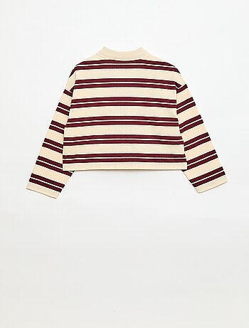 Polo oversize a righe