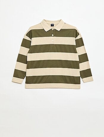 Polo oversize a righe