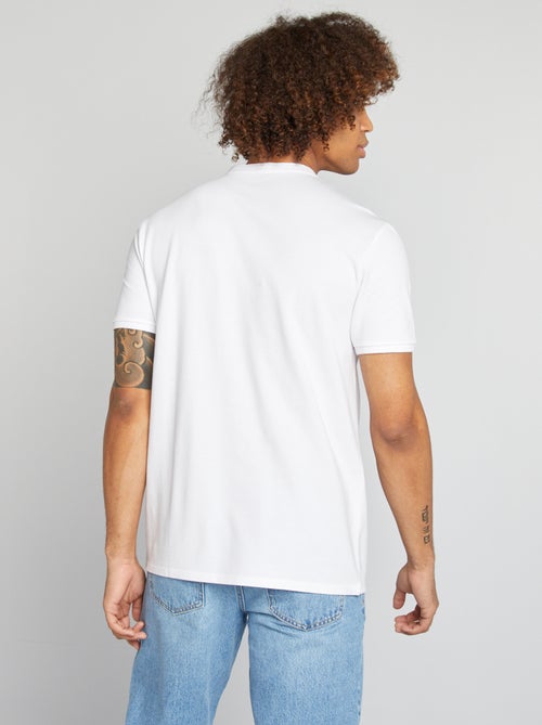 Polo piqué collo alla coreana - Kiabi