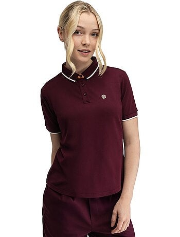 Polo piquet da golf da donna golf donna valderrama-w cherry