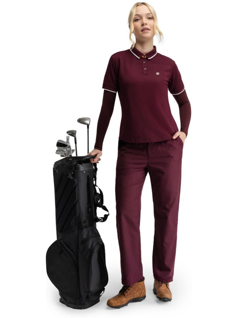 Polo piquet da golf da donna golf donna valderrama-w cherry Rosso - Kiabi