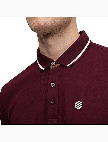 Polo piquet da golf da uomo golf uomo pinehurst cherry