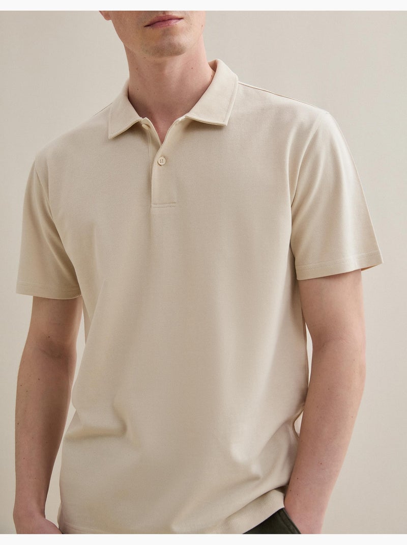 Polo Piquet, MO Fashion Beige - Kiabi