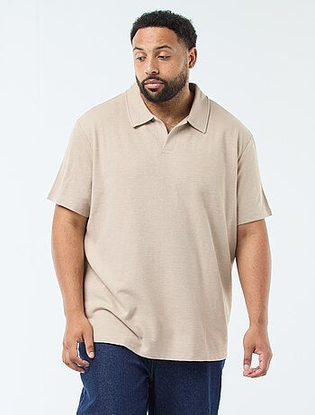 Polo regular in cotone tinta unita